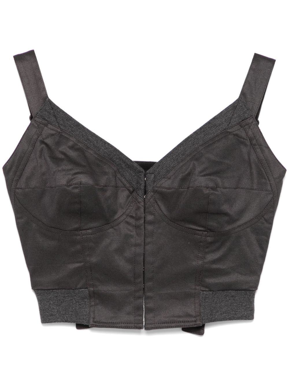 Bustier-style top - Grey