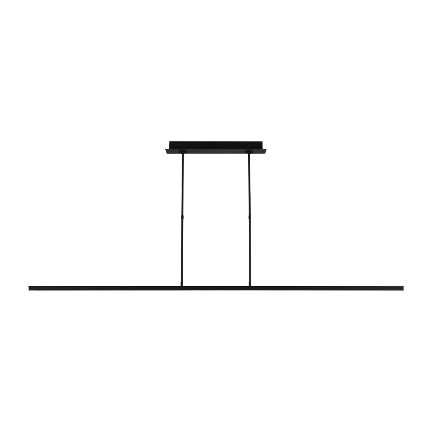 Nightshade Black LED Linear Suspension from the Stagger Collection