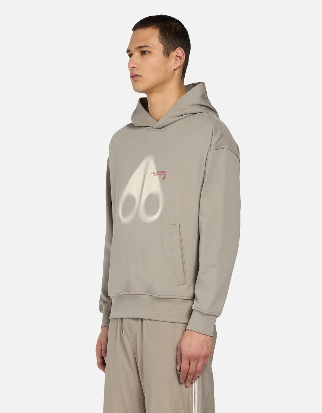 Men's Moose Knuckles Maurice Popover Hoody 1456 Dusk - Tan - Size: 40/Regular
