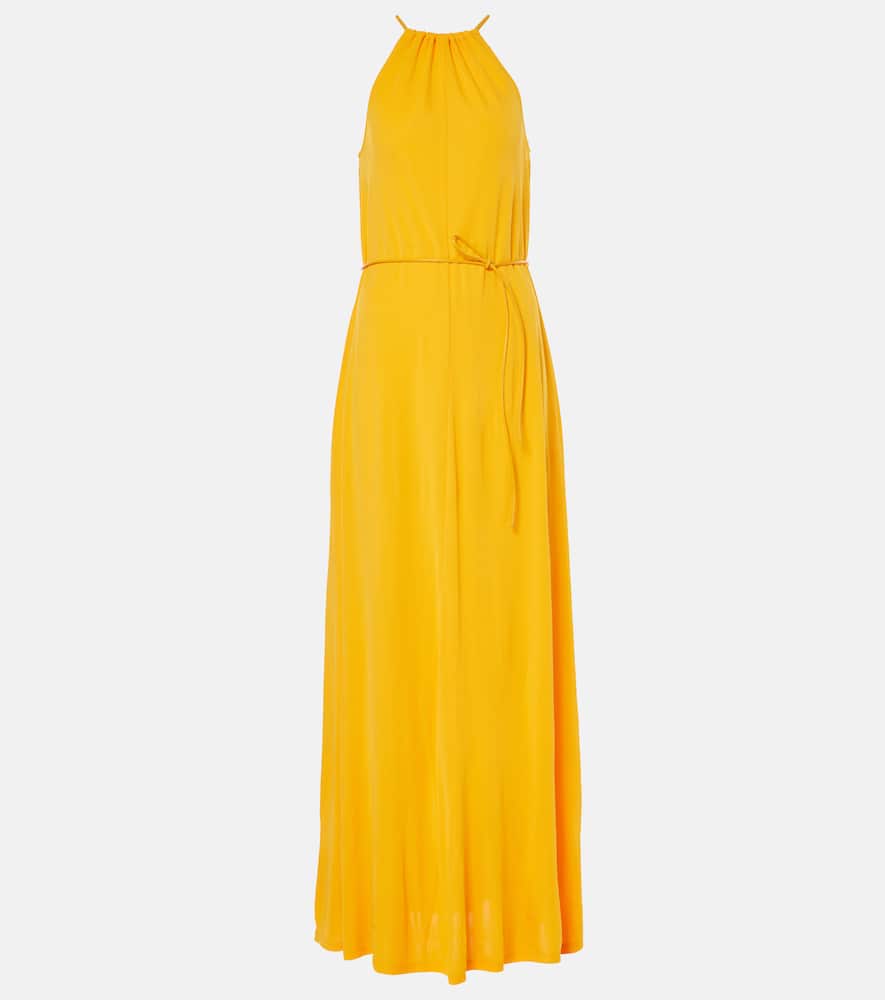 Lenny belted jersey maxi dress