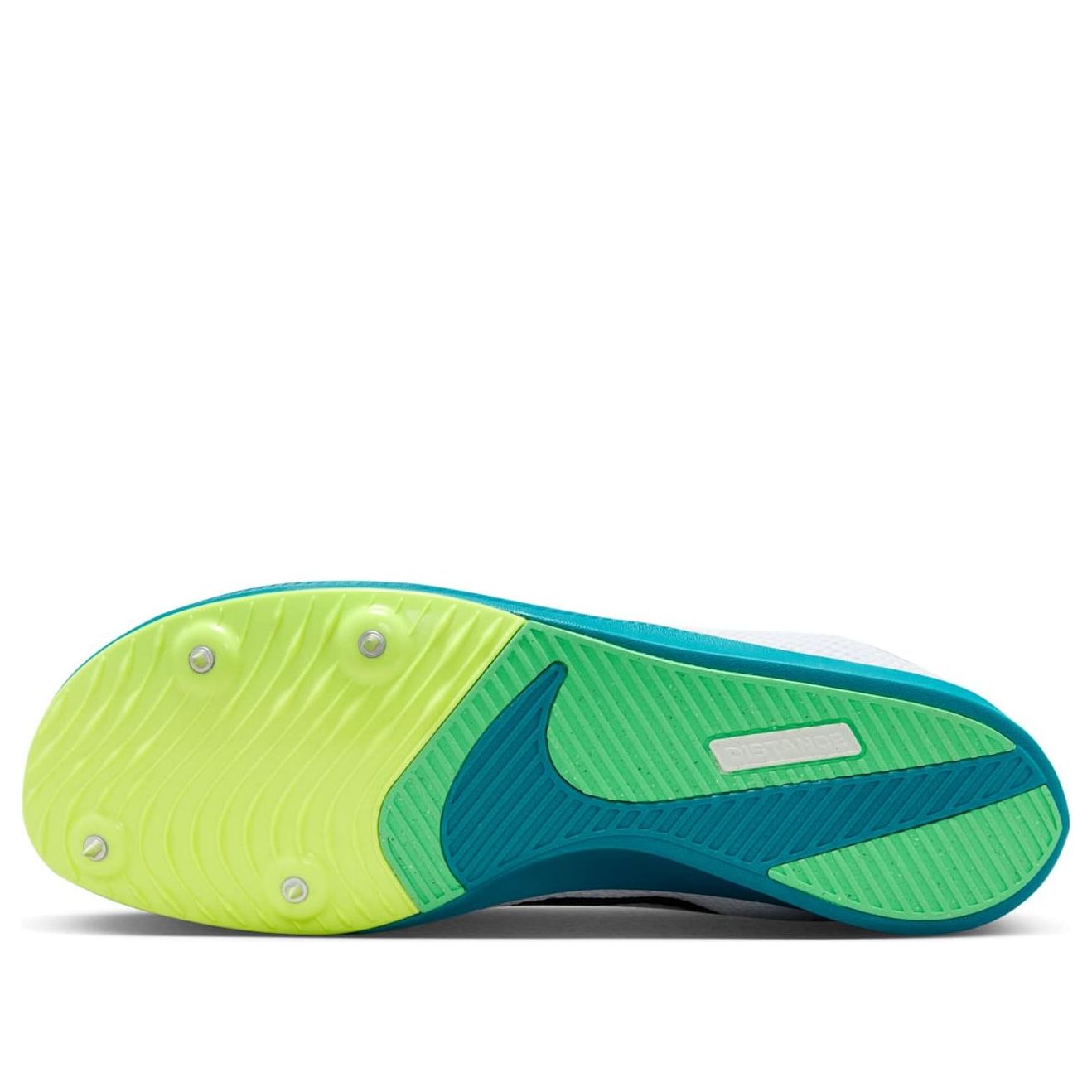 Air Zoom Rival Distance Spikes 'White Bright Spruce Vapor Green Black'