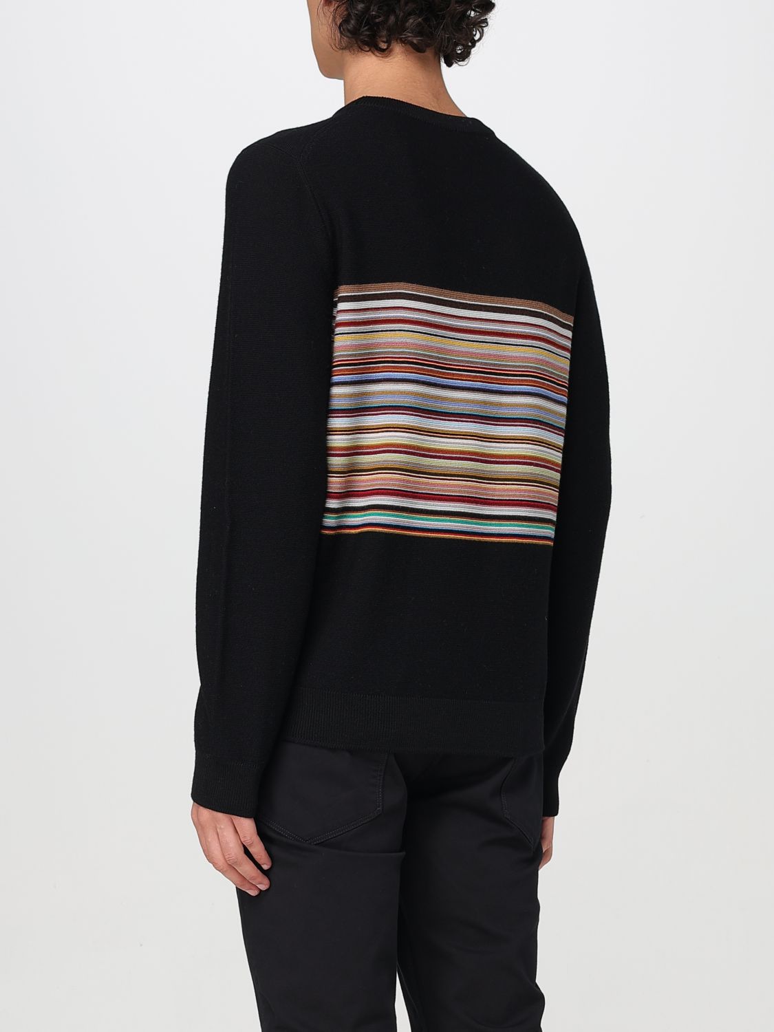 Artist-stripe sweater - Black