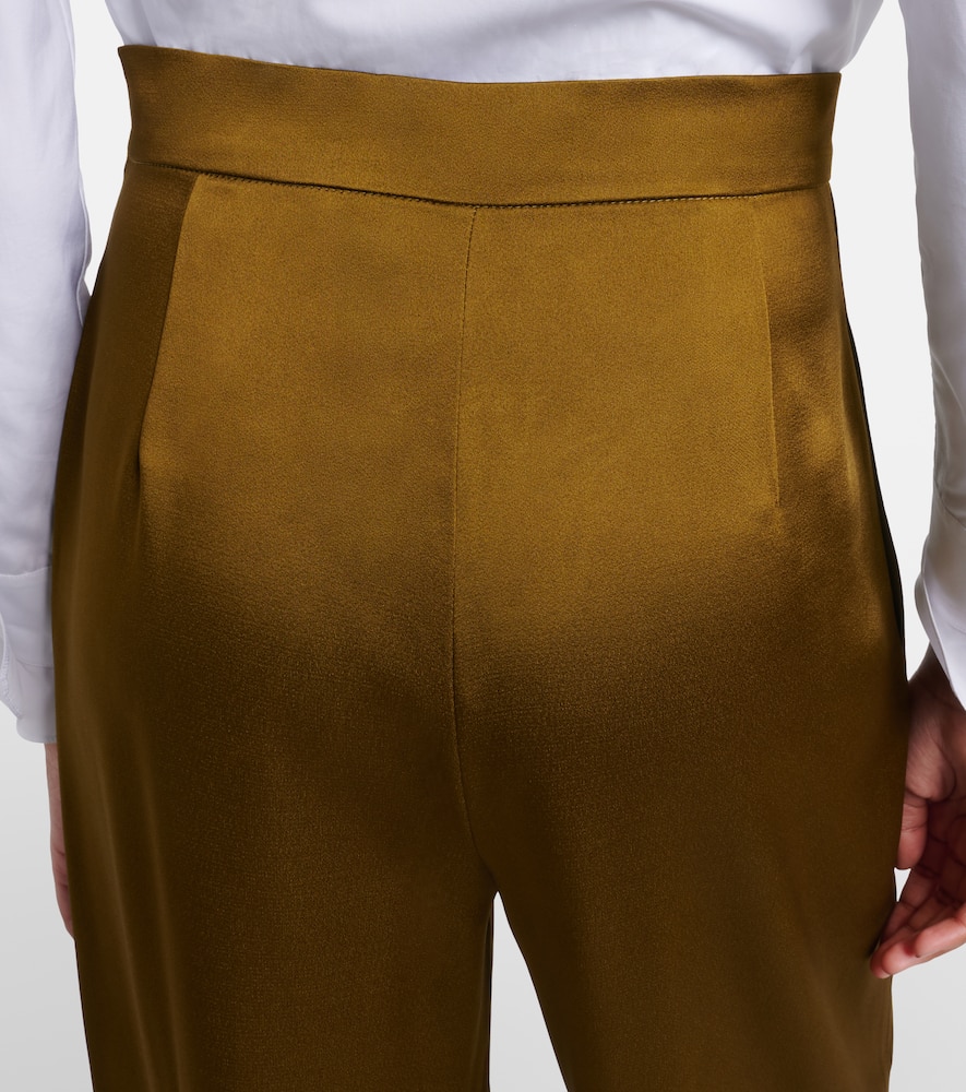 Cono satin wide-leg pants