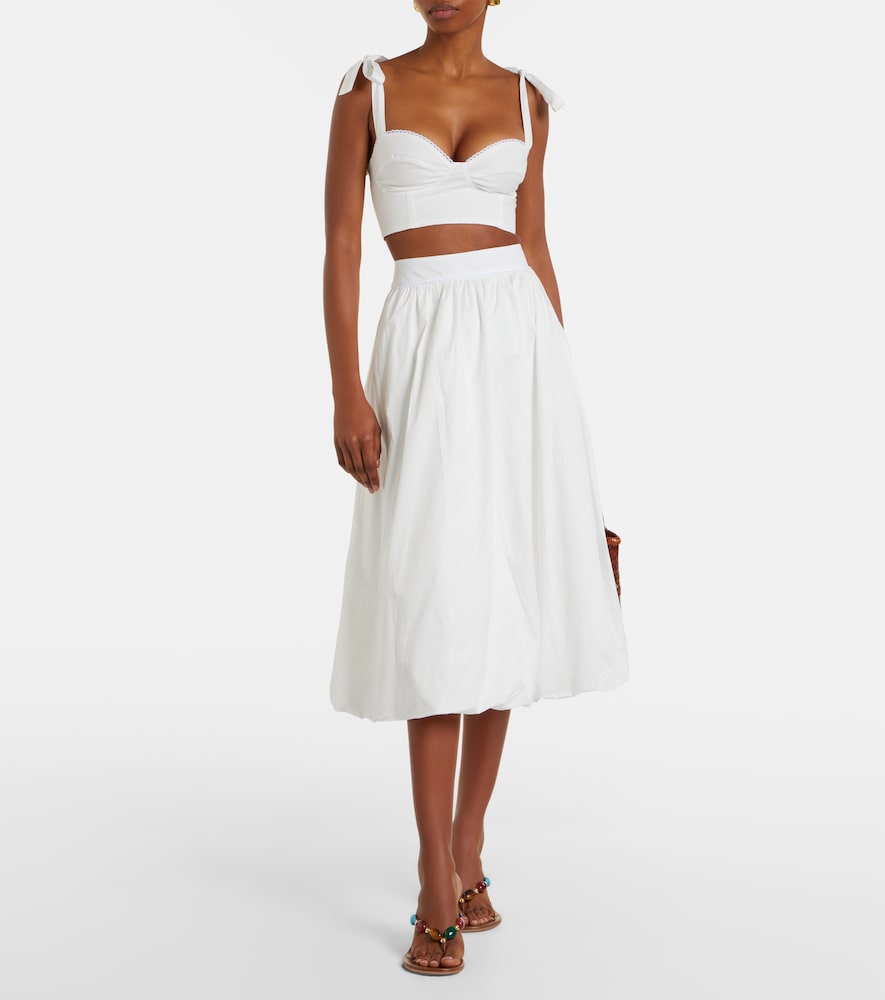 Alba cotton poplin crop top