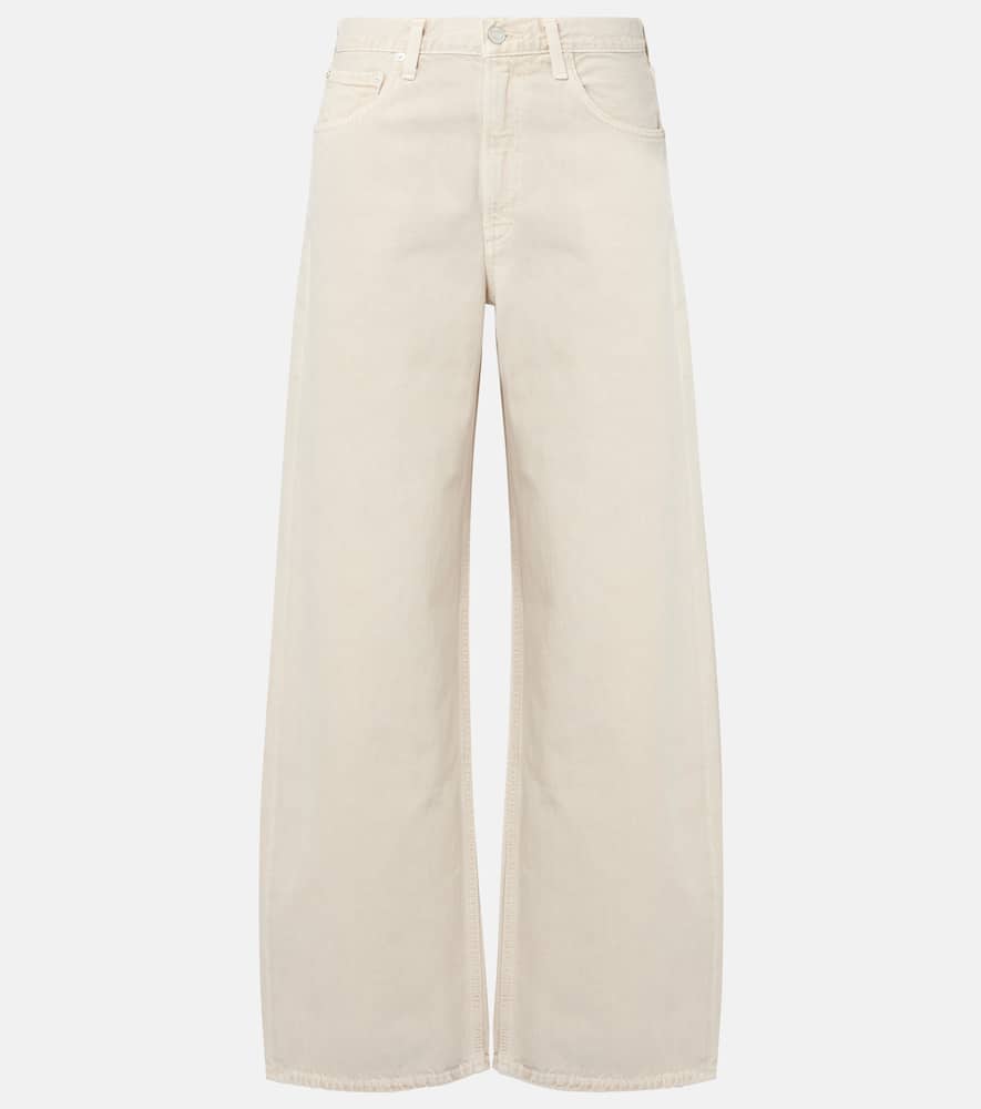 Low Curve mid-rise barrel-leg jeans