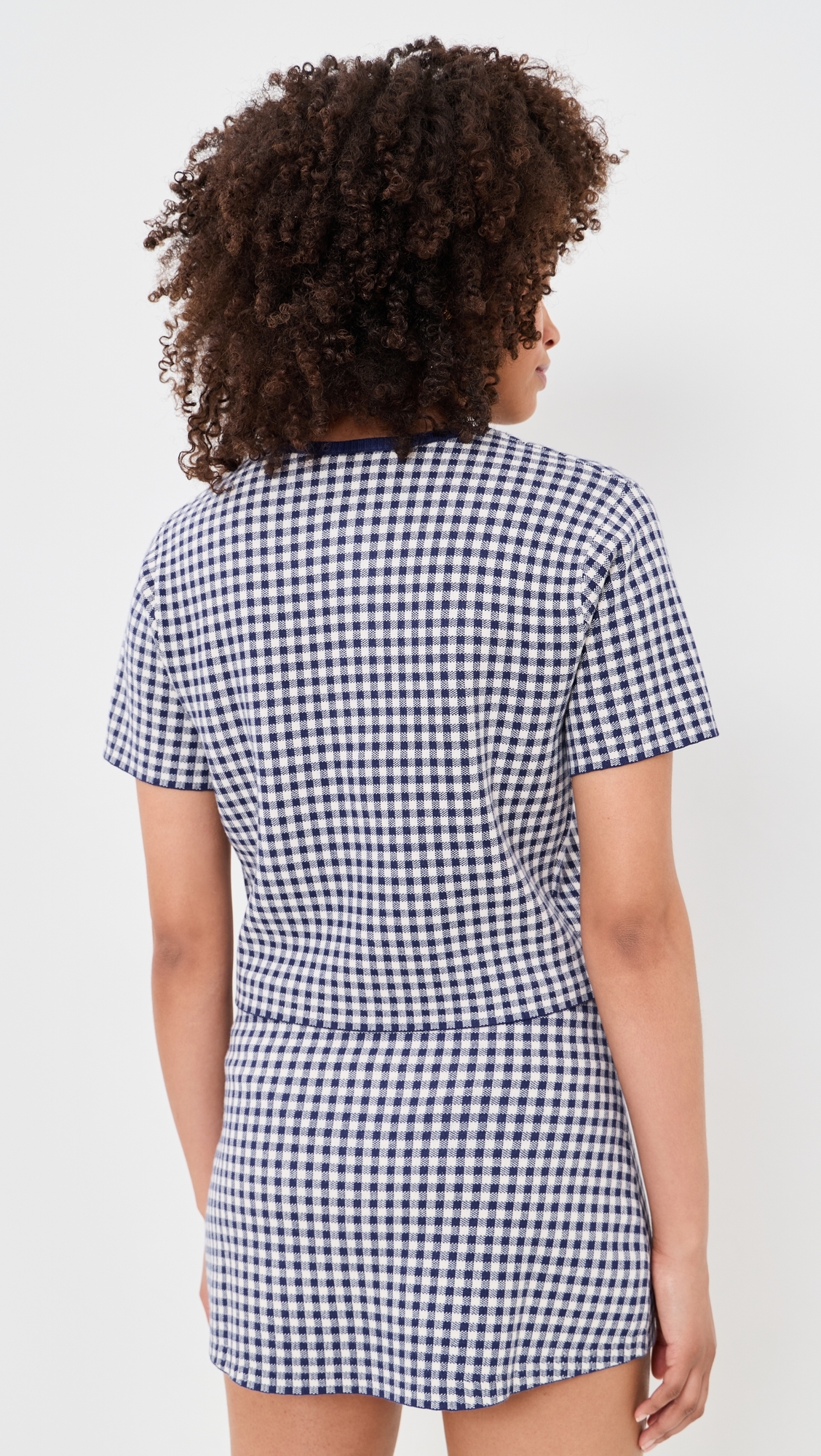 The Keepsake Cardigan Navy Gingham
