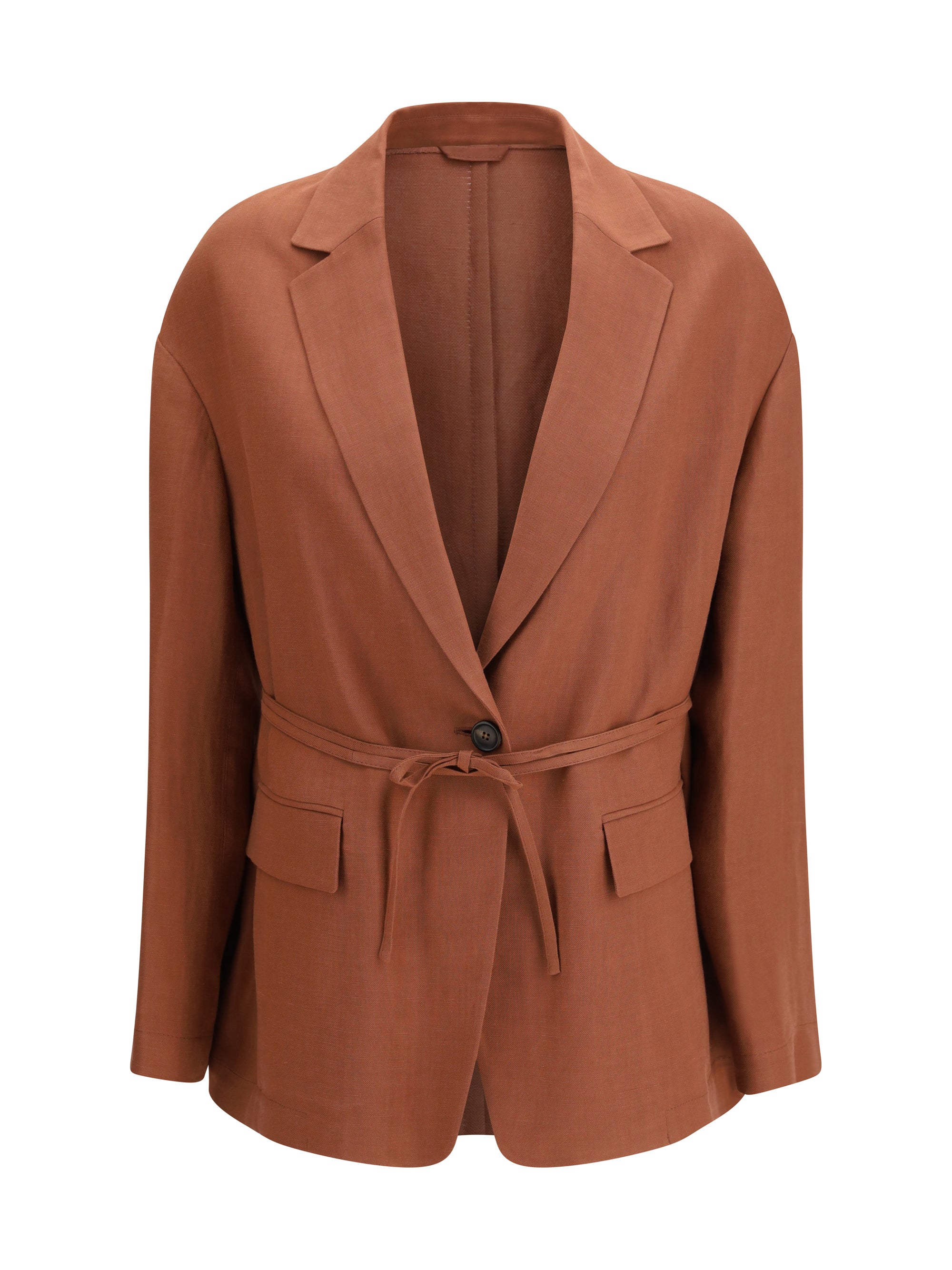 Monili-Embellished Blazer — Bronze