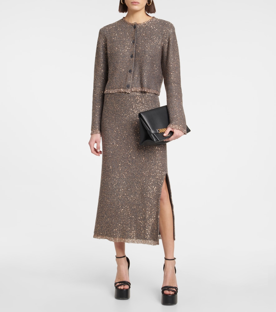 Altuzarra Dione sequin-embellished midi skirt