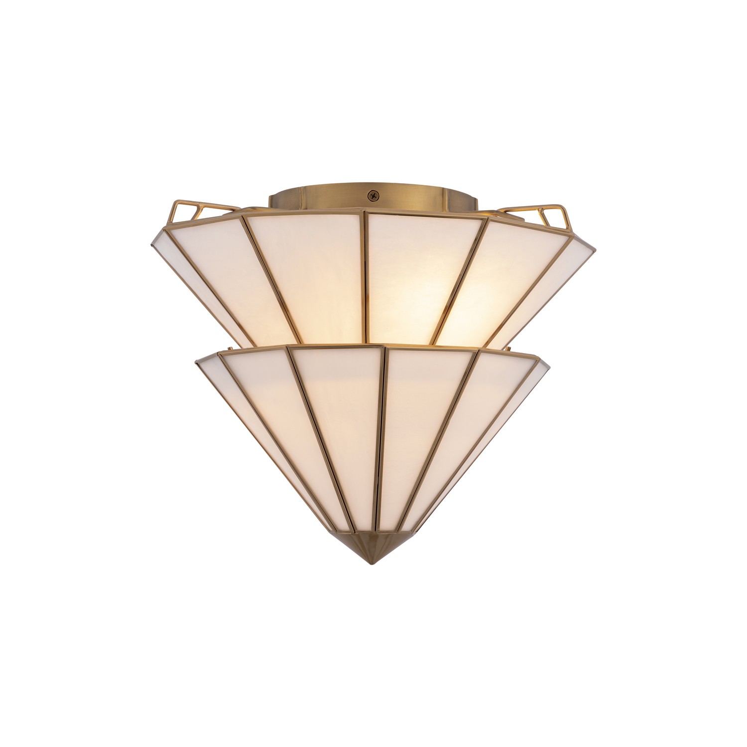 Legacy Brass Semi-Flush Mount from the Jaxen Collection