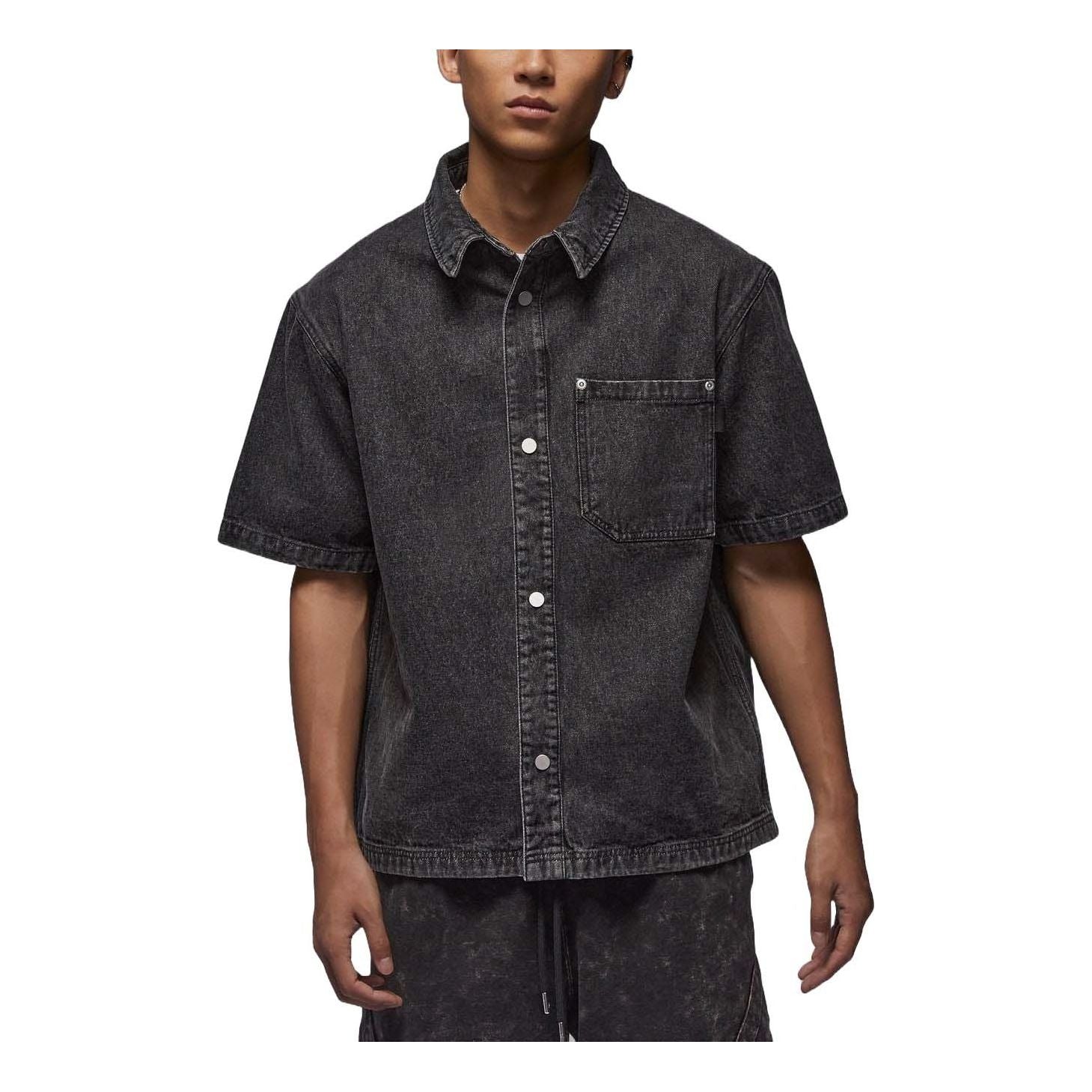 Denim Shirt Asia Sizing 'Washed Black'