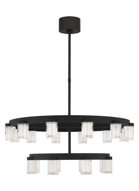 Nightshade Black LED Chandelier from the Esfera Collection