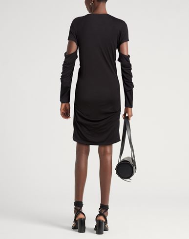 Woman Mini dress Black Size M Pima Cotton, Modal