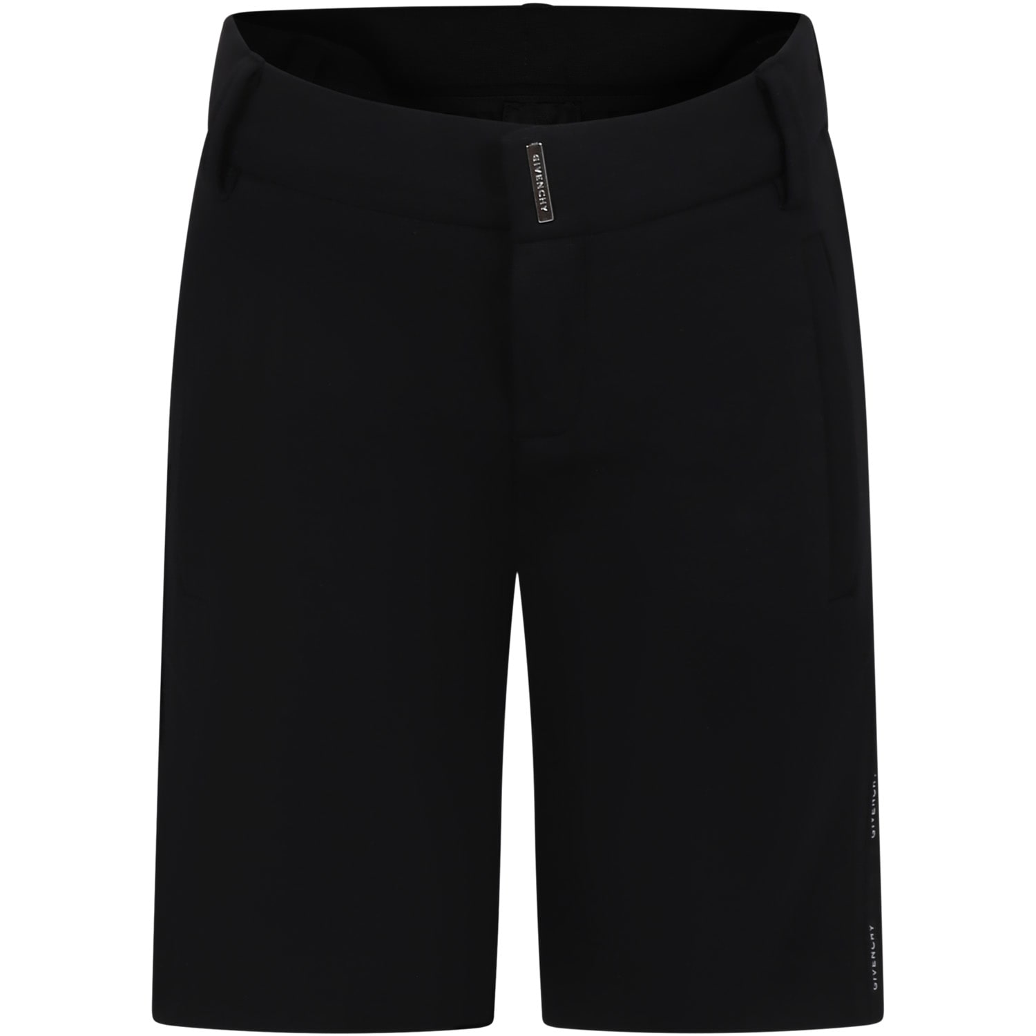 Black Shorts For Boy With Logo