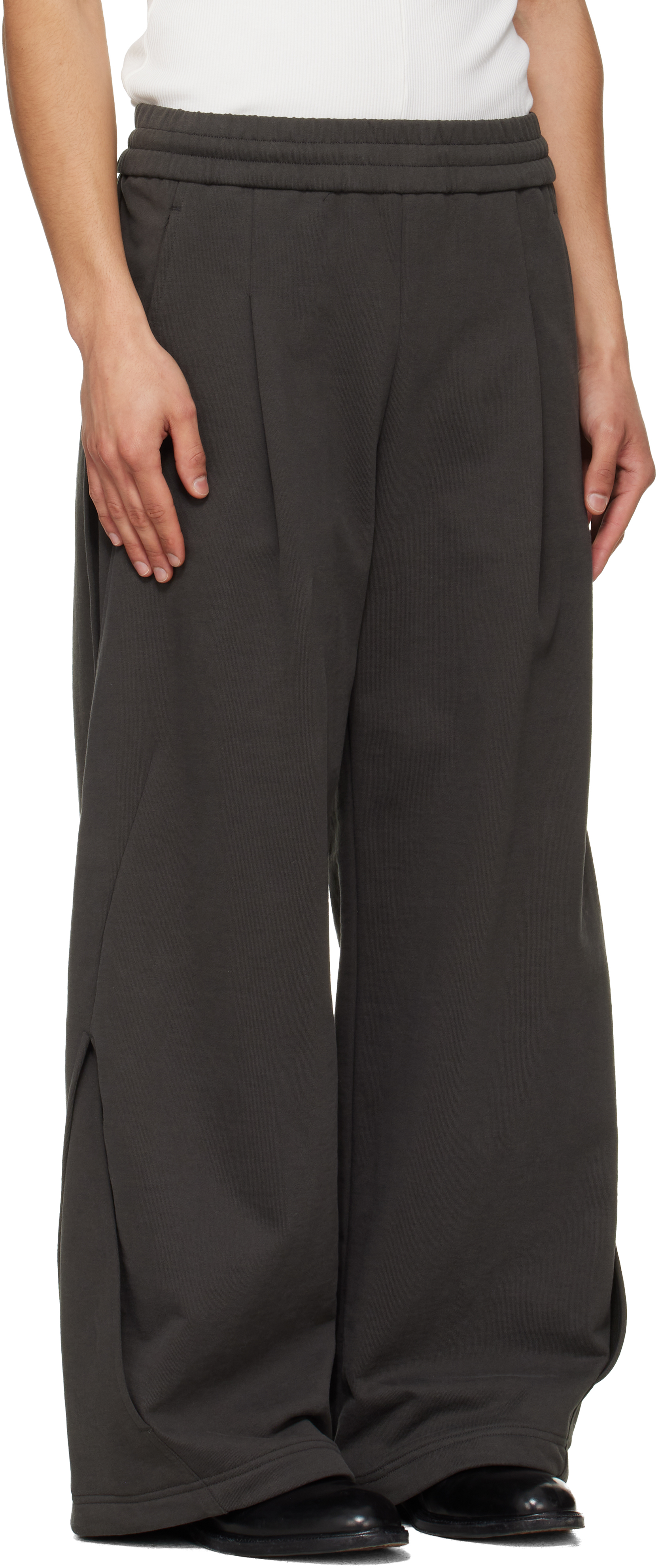 Gray Interweaved Sweatpants