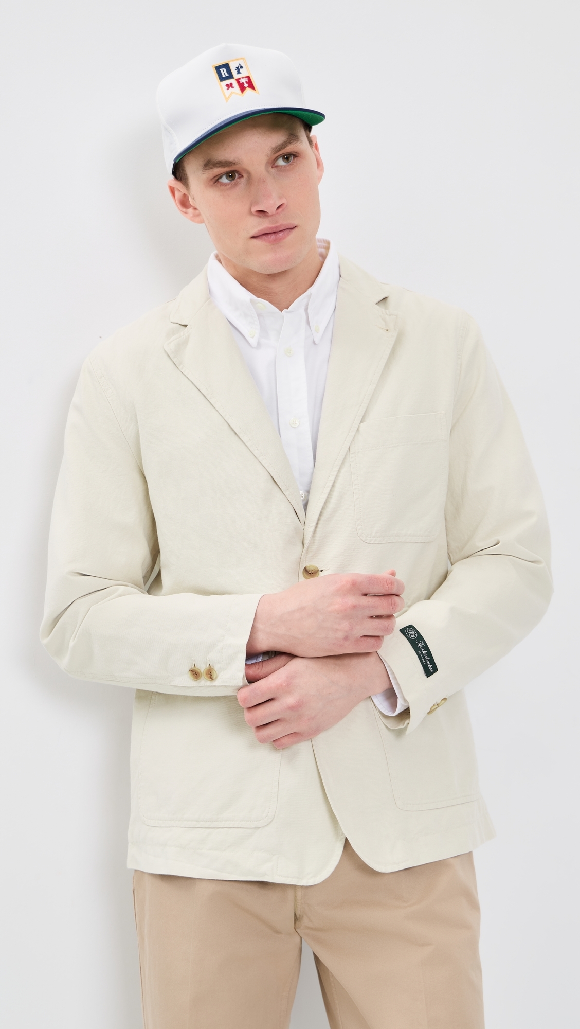 Lane Twill Cotton & Linen Suit Jacket Birch