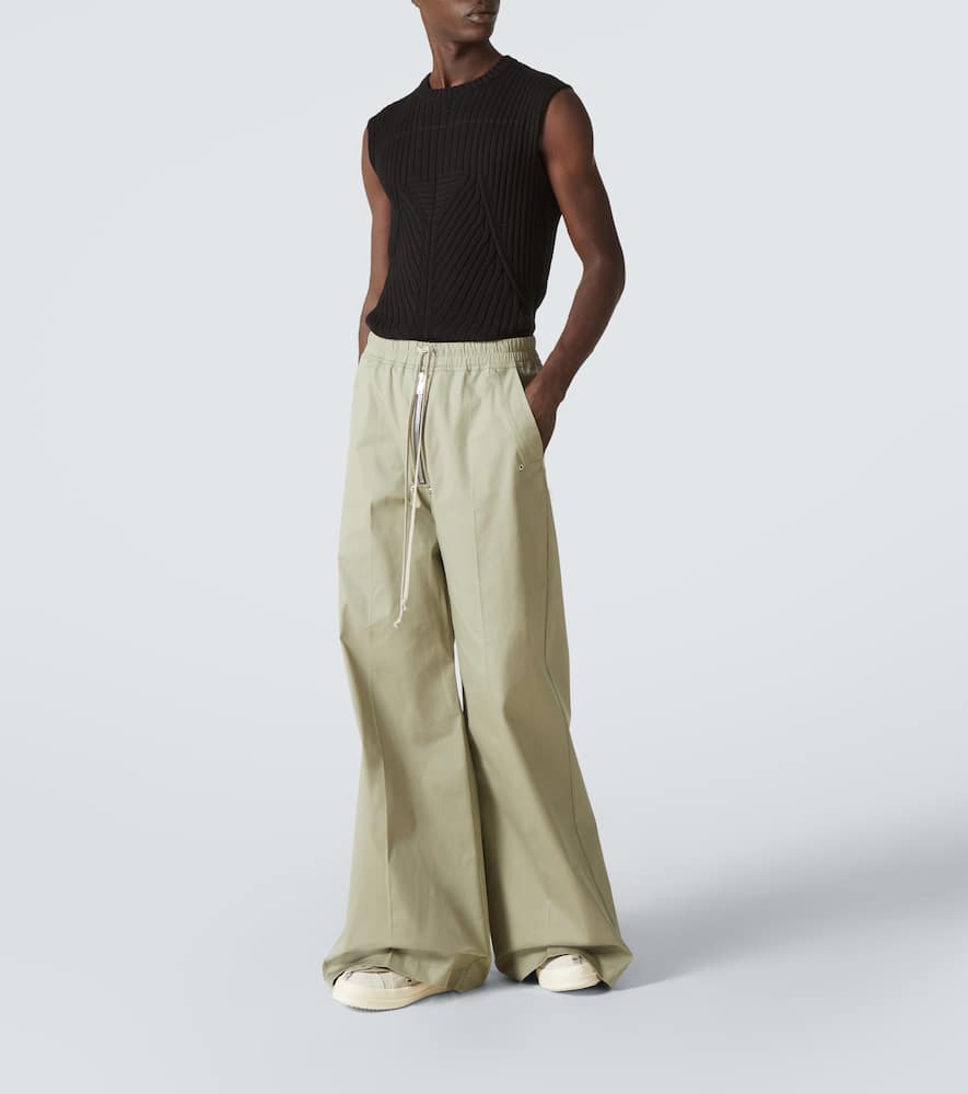 Bela cotton poplin wide-leg pants