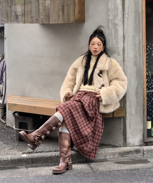 TOGGLE FUR JACKET