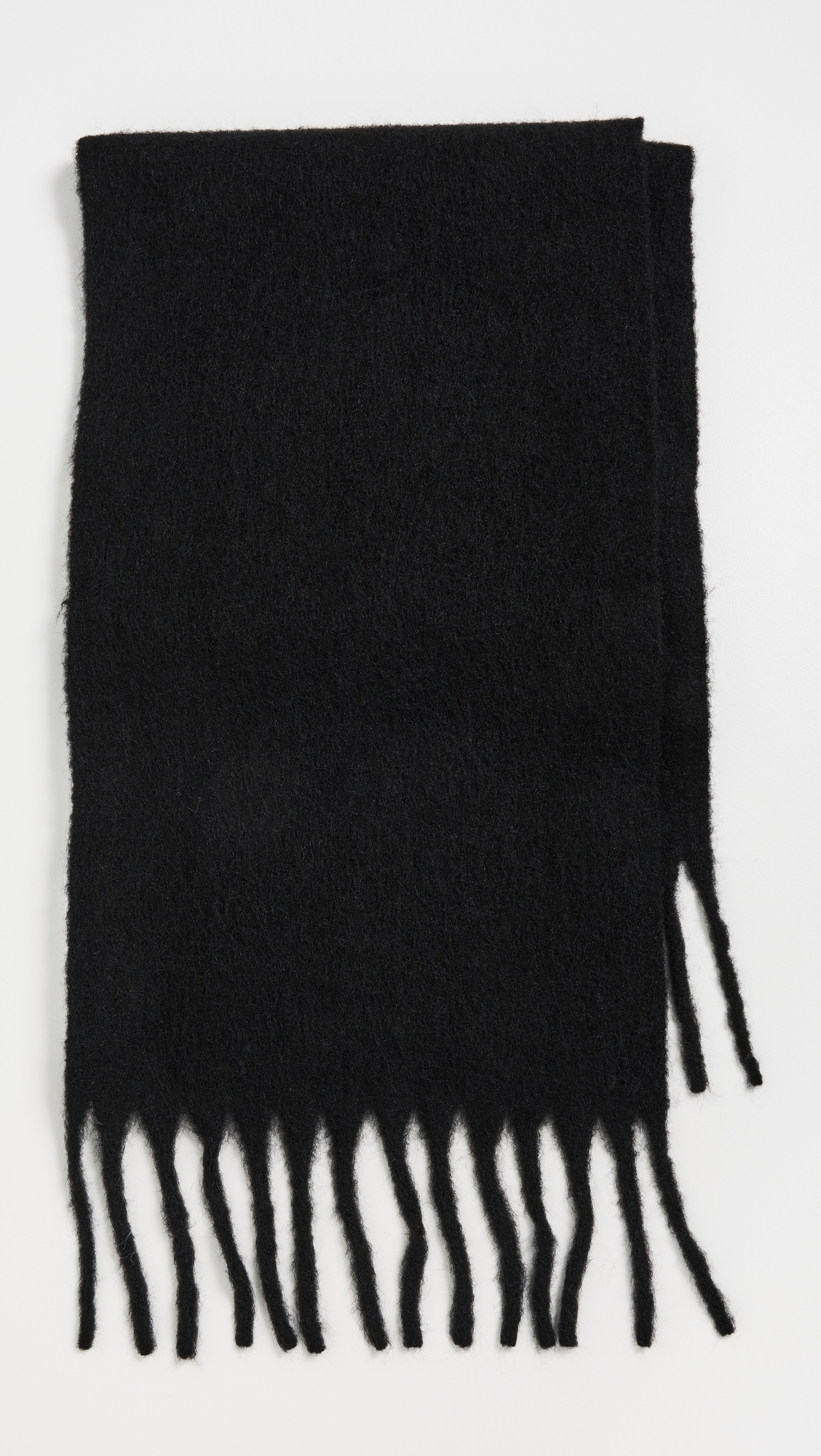 Cozy Solid Scarf Black One Size