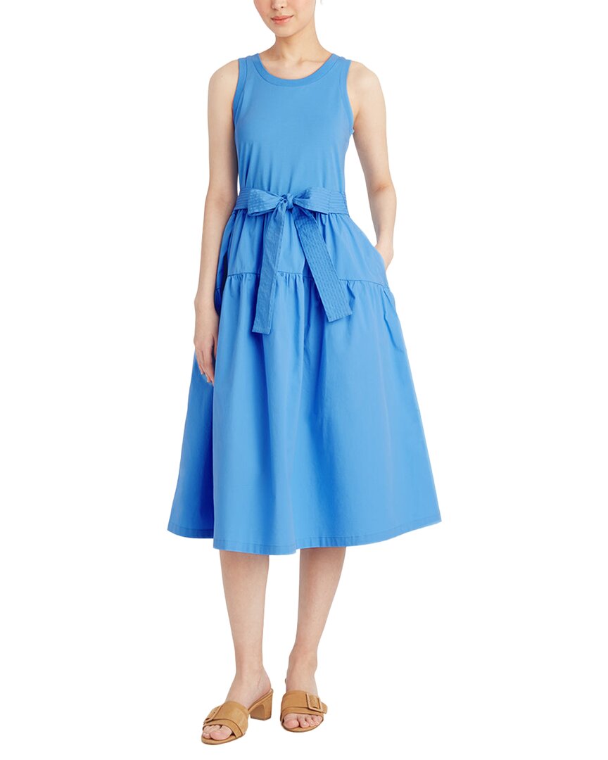 Lila Mixed Media Midi Dress