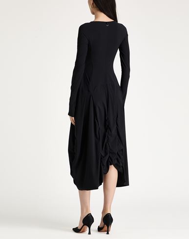 Woman Midi dress Black Size 6 Nylon, Elastane