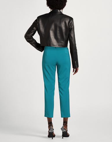 Gm Woman Pants Deep teal Size 6 Polyester, Elastane