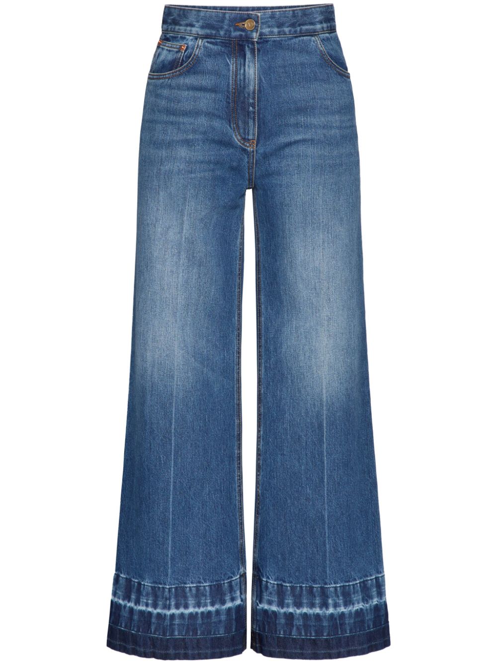 High-rise wide-leg jeans - Blue