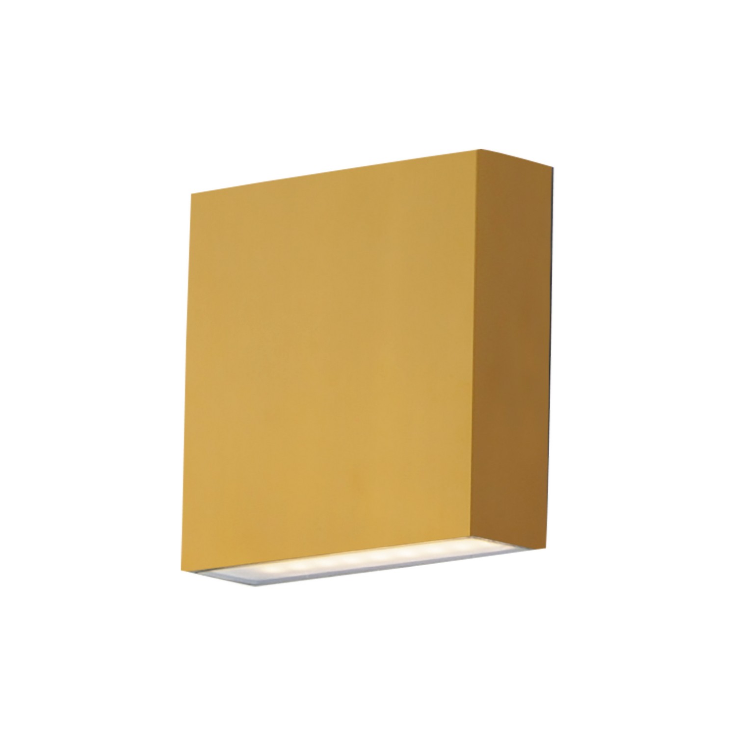 Natural Aged Brass LED Outdoor Wall Sconce from the Brik Collection