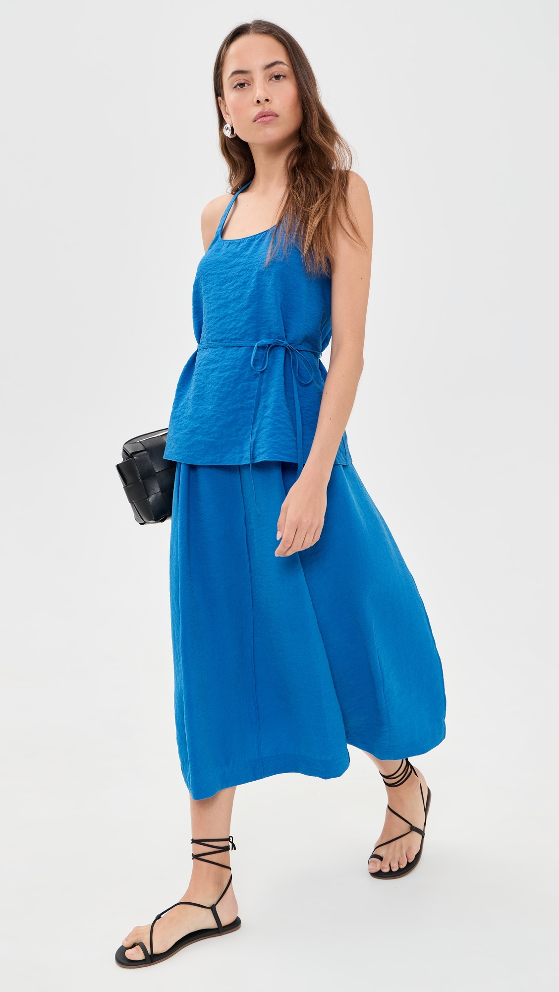 Curved Parachute Skirt jewel blue