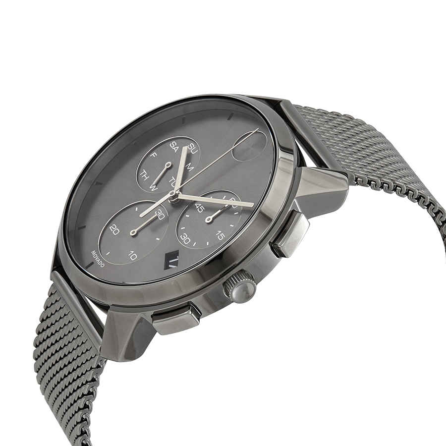 Bold Thin Chronograph Quartz Grey Dial Mens Watch 3600635