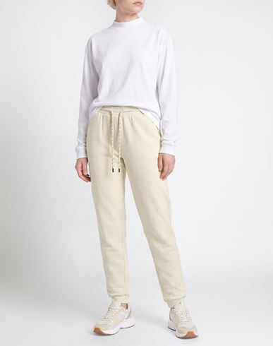 Woman Pants Light green Size S Cotton