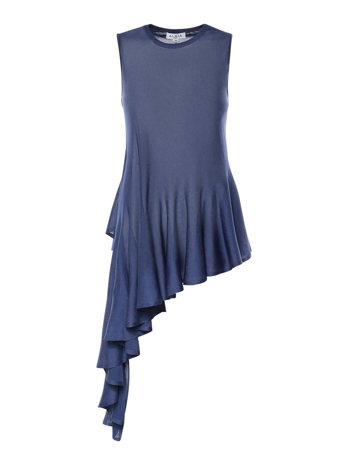 Denim Asymmetric Top