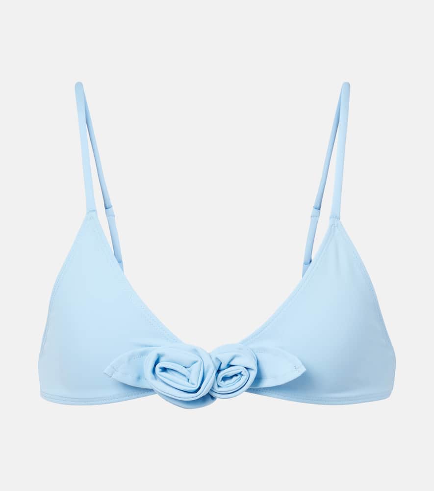 Coperni Floral-appliqué bikini top