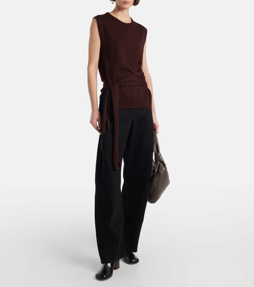 Wool-blend top