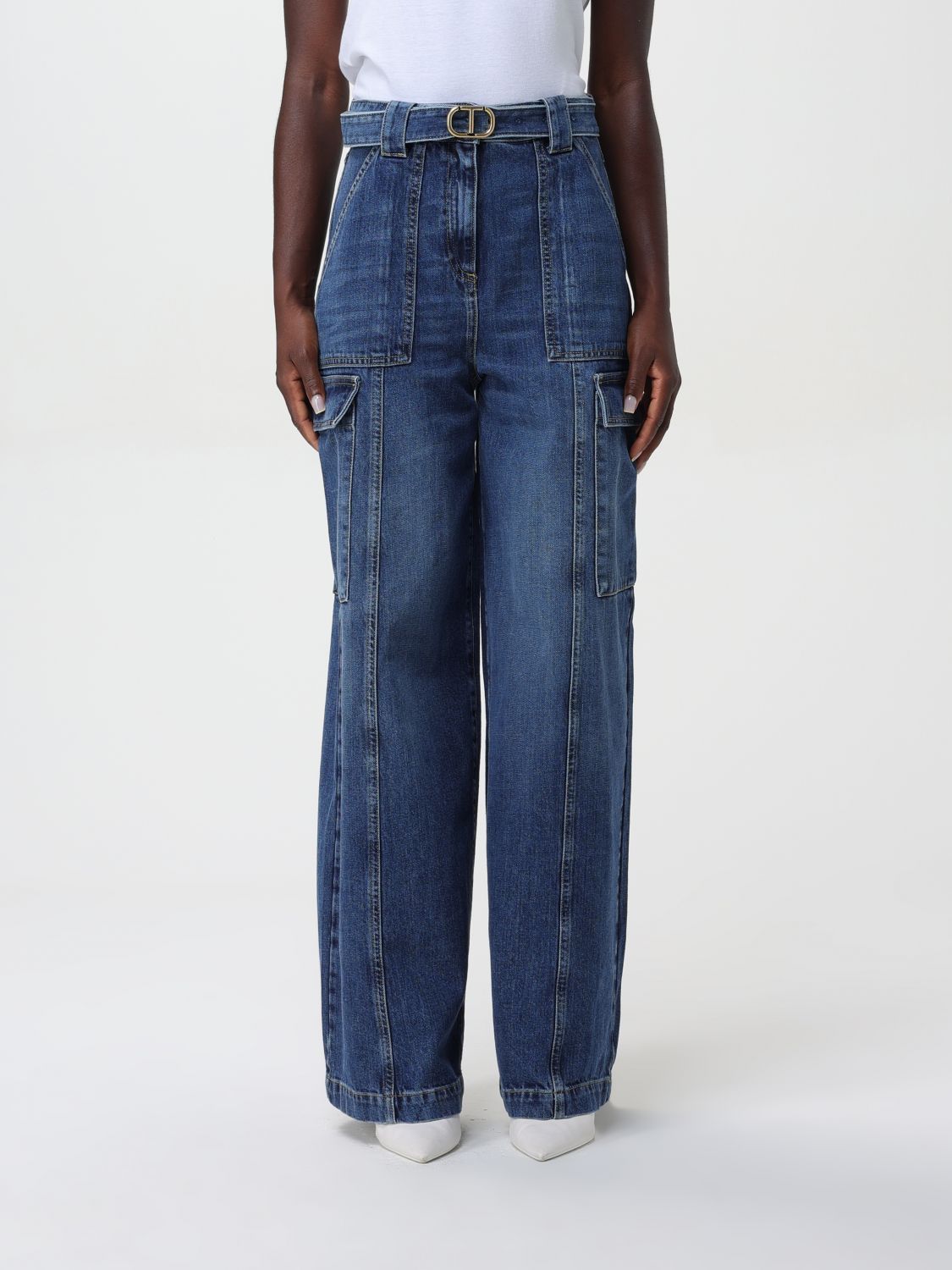 Pants Woman color Denim
