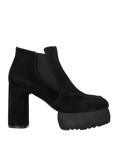 Woman Ankle boots Black Size 8 Leather