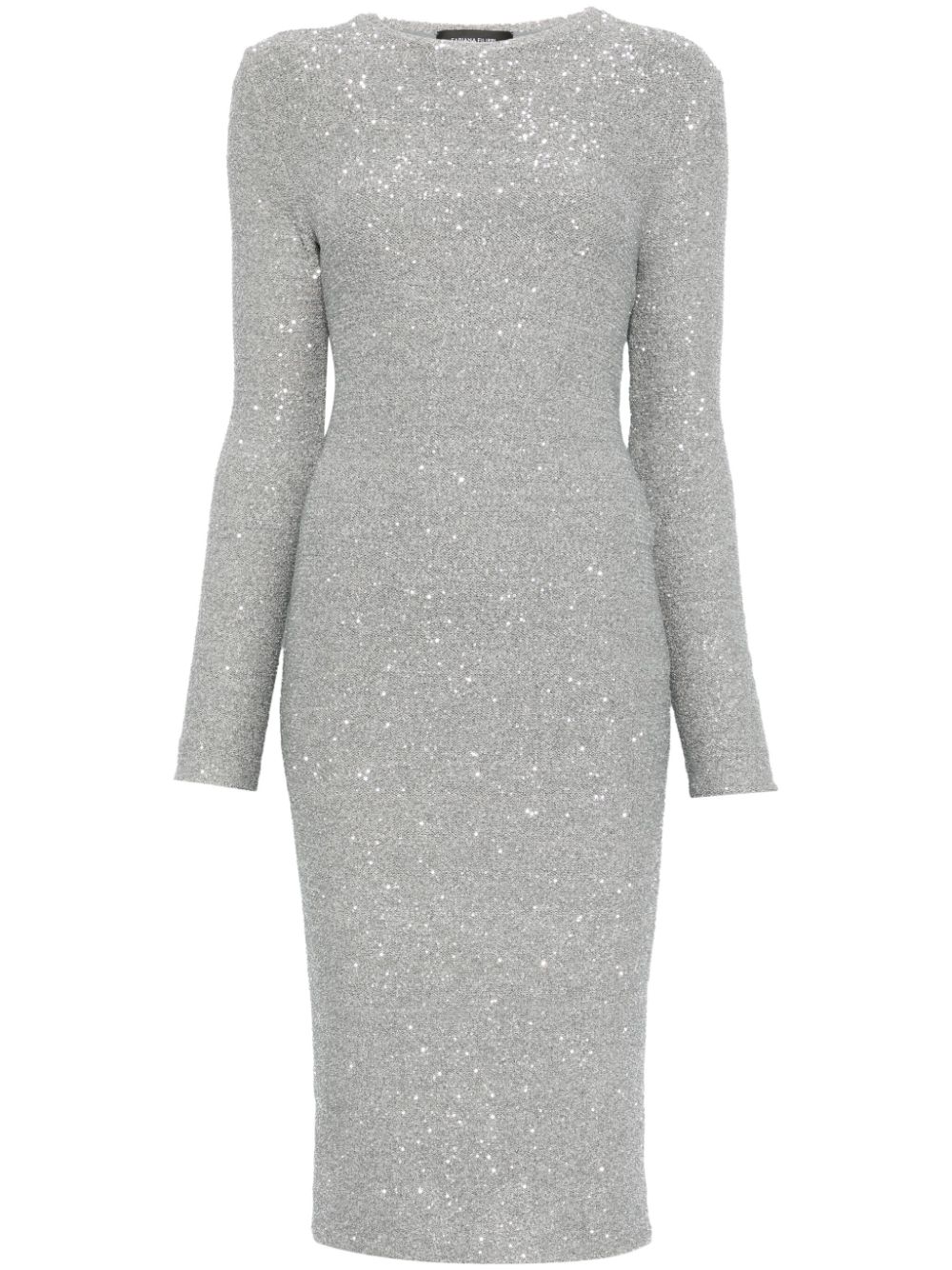 Sequinned midi dress - Grey
