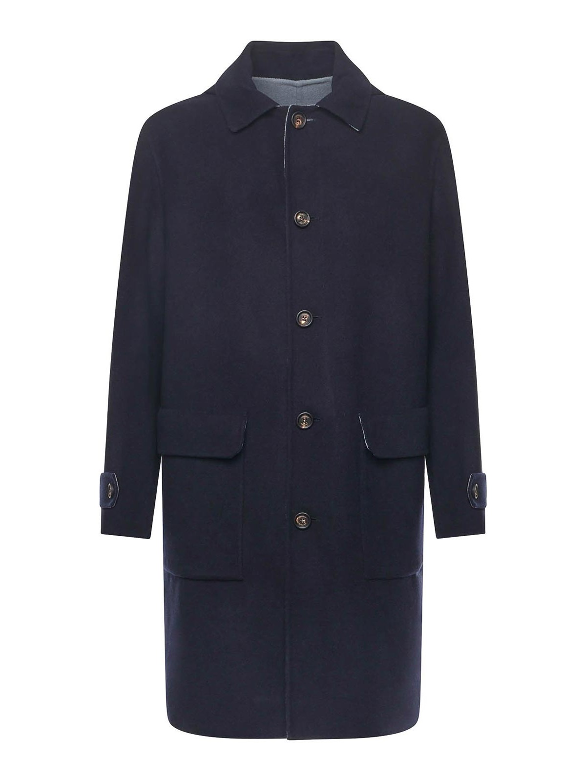 Single-Breasted Wool Coat