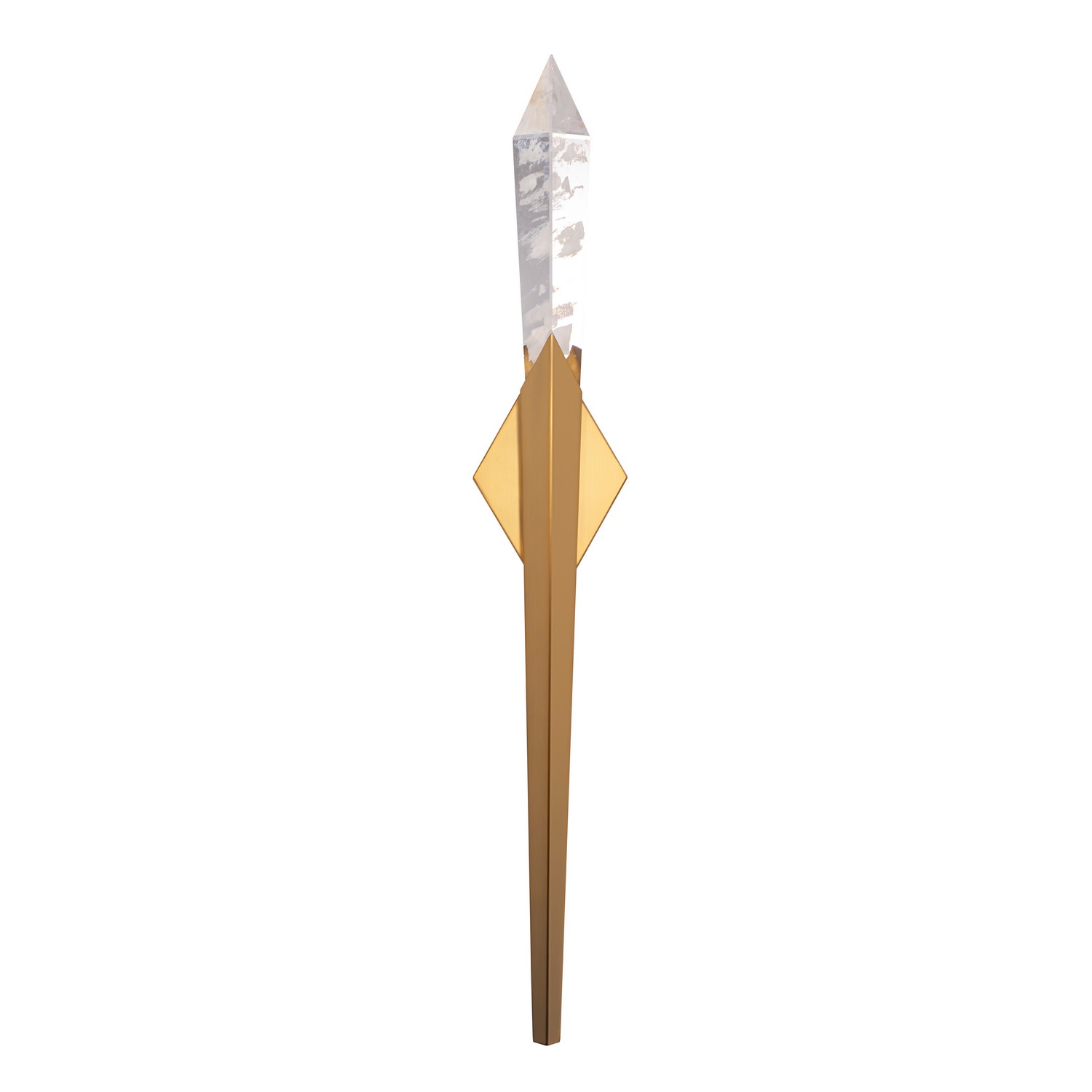 Aged Brass LED Wall Sconce from the Solitude Collection
