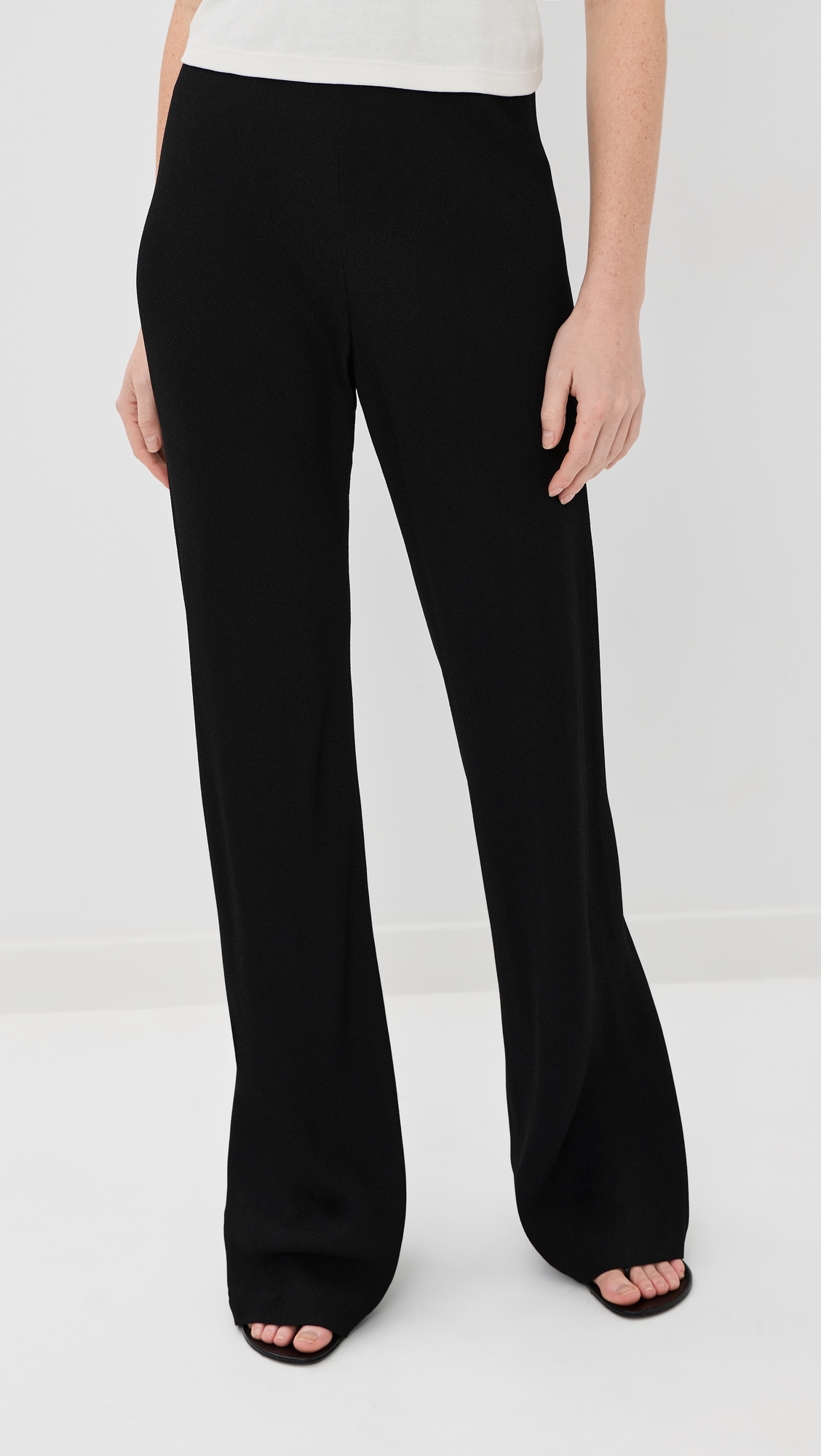 WARDROBE. NYC Crepe Bias Cut Pants Black