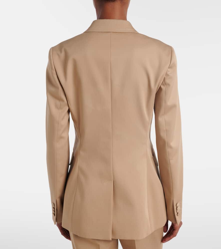 Angela double-breasted cotton blazer