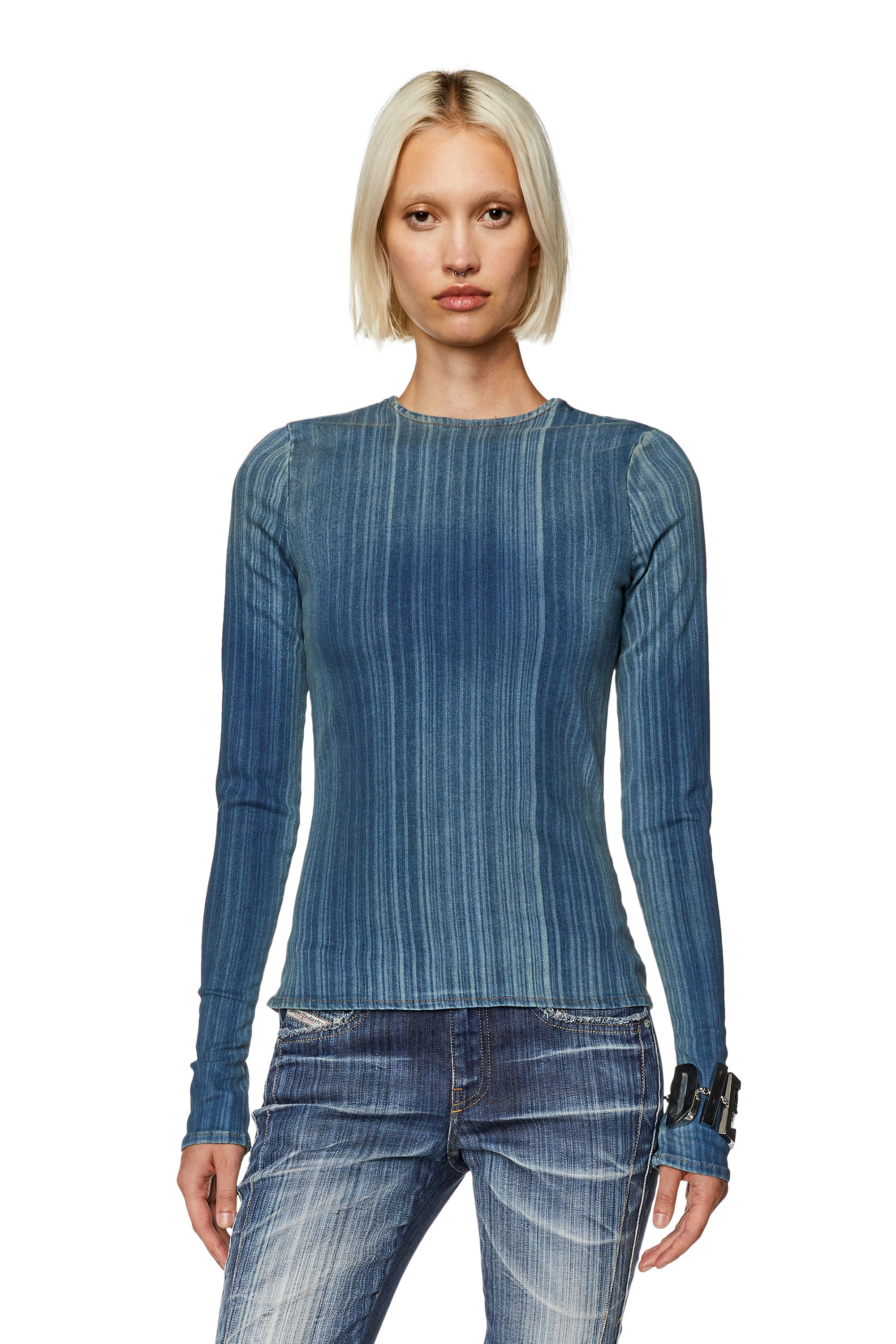 De-Bob-Fsd1 long-sleeved T-shirt - Blue