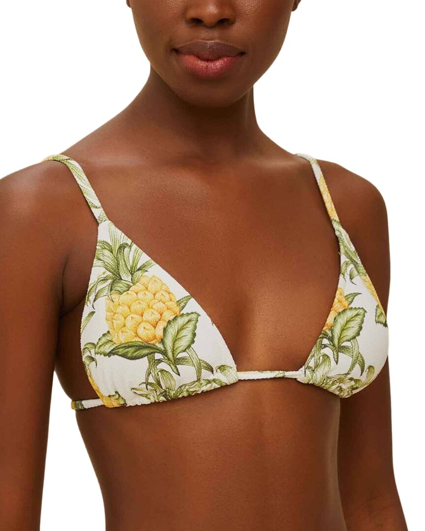 Delicate Pineapple Triangle Bikini Top