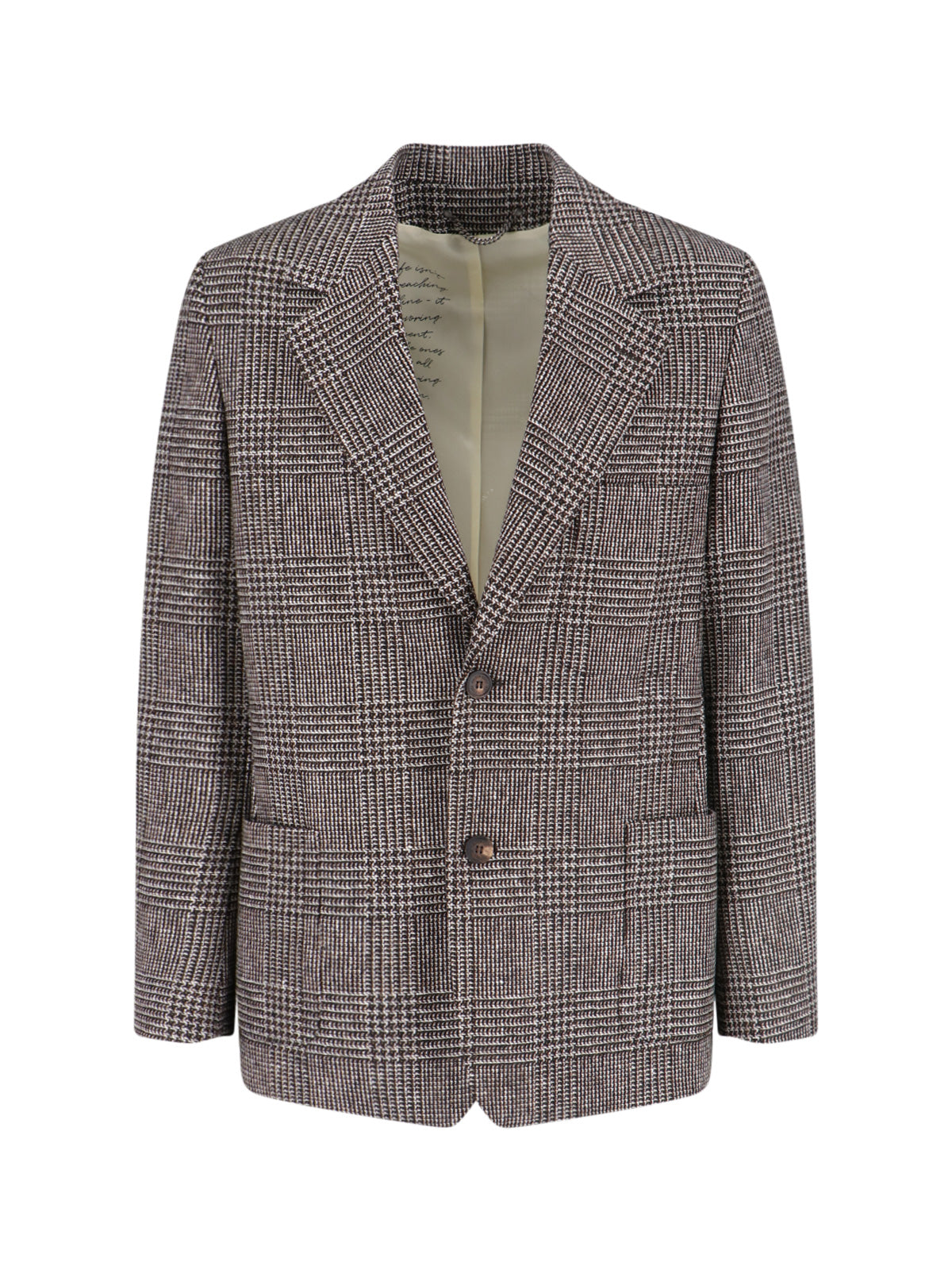 Men's Wool-Blend Jacket with Viscose Lining