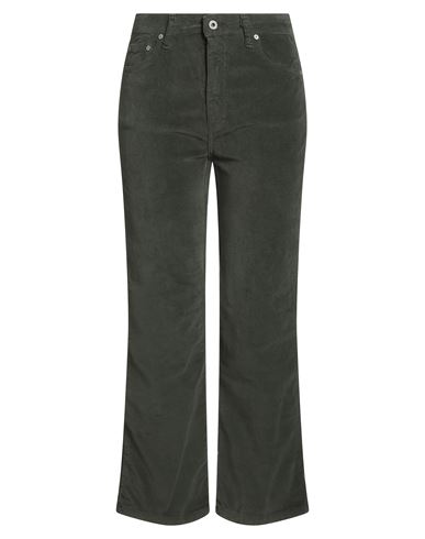 Woman Pants Military green Size M Cotton, Elastane