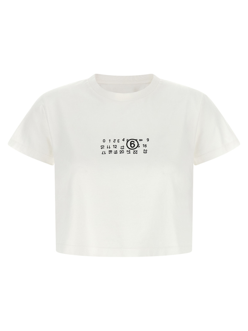 White Logo Crew Neck T-Shirt