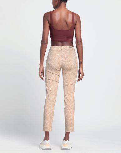 Luckylu Milano Woman Pants Sand Size 10 Cotton, Elastomultiester, Elastane