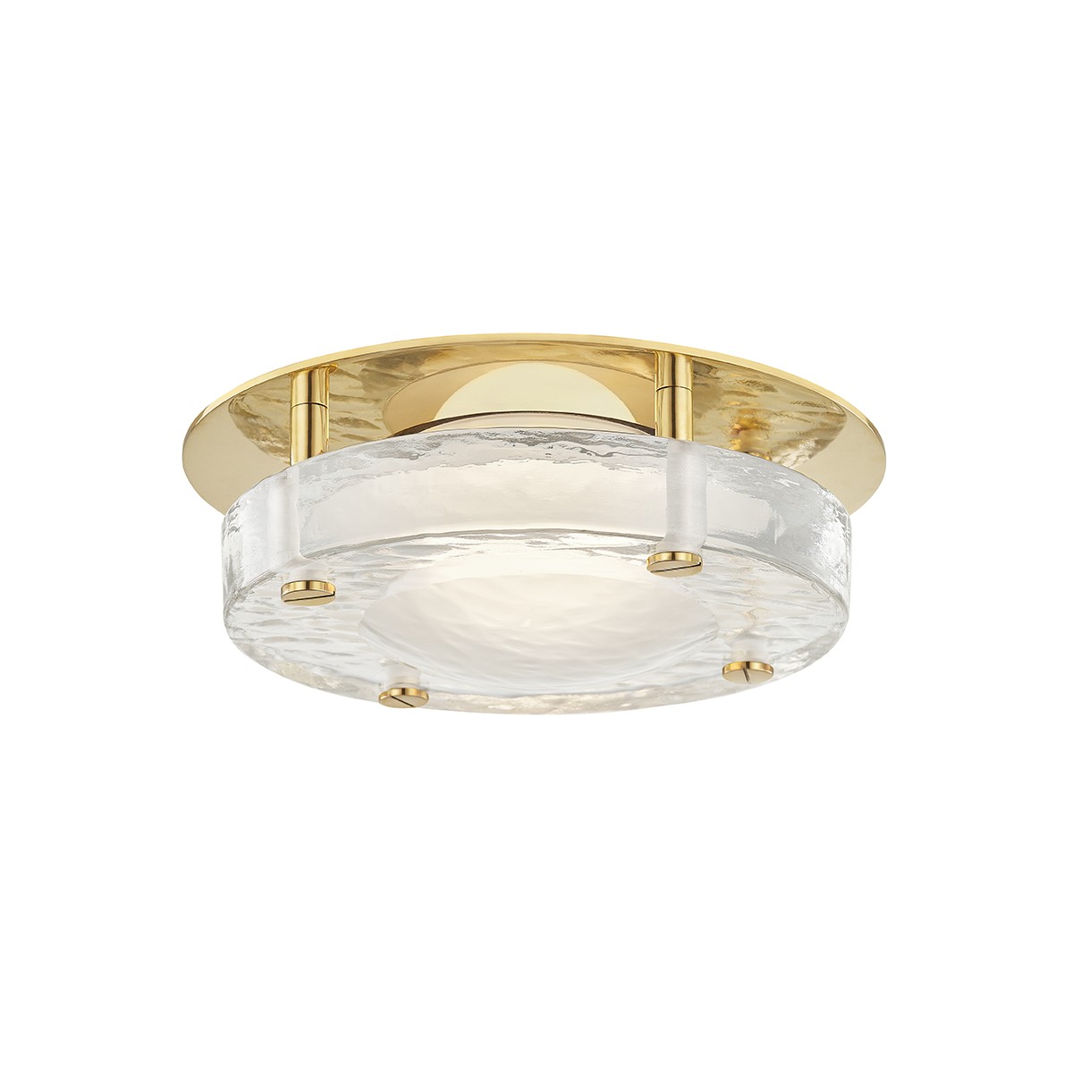 Aged Brass LED Flush Mount from the Heath Collection