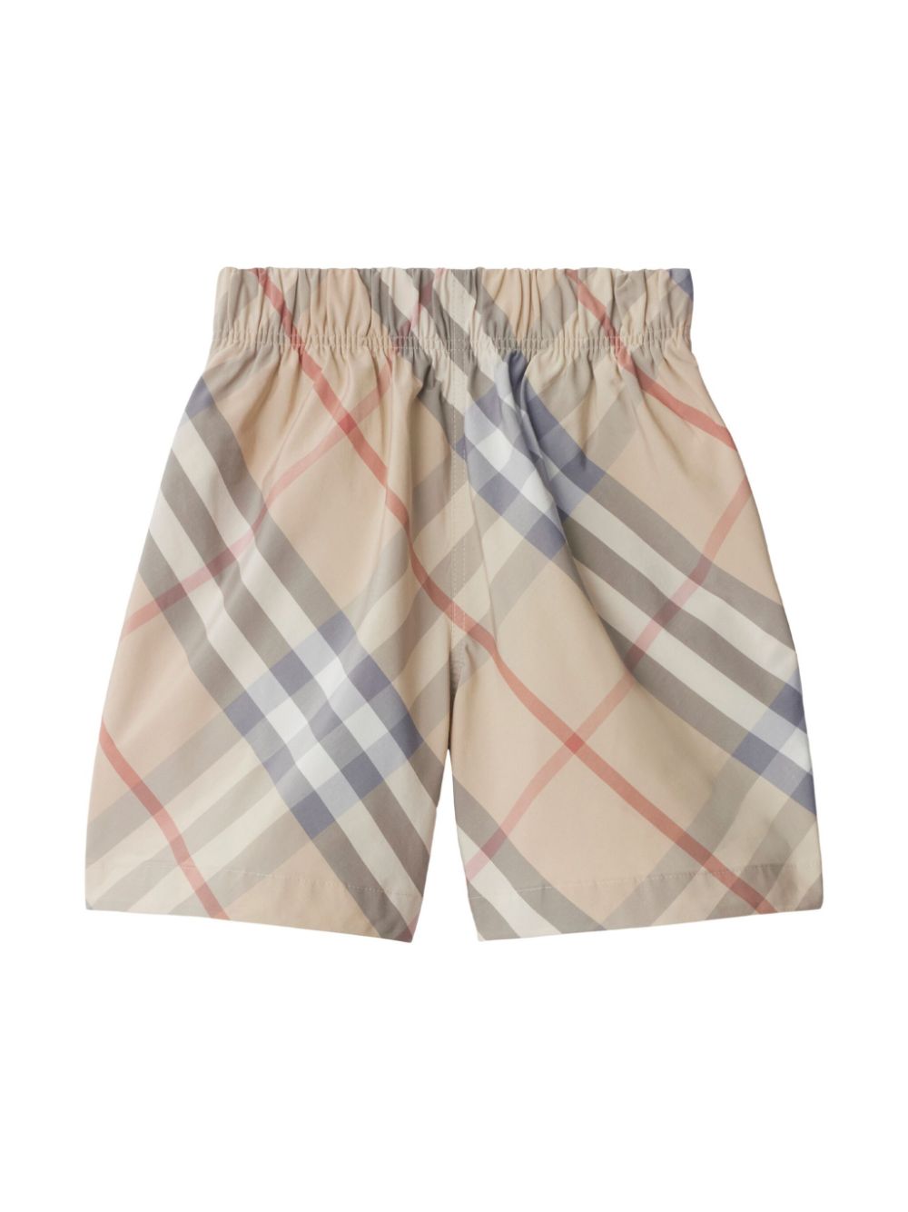 Check-print deck shorts - Neutrals