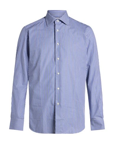 Man Shirt Navy Size 15 ½ Cotton