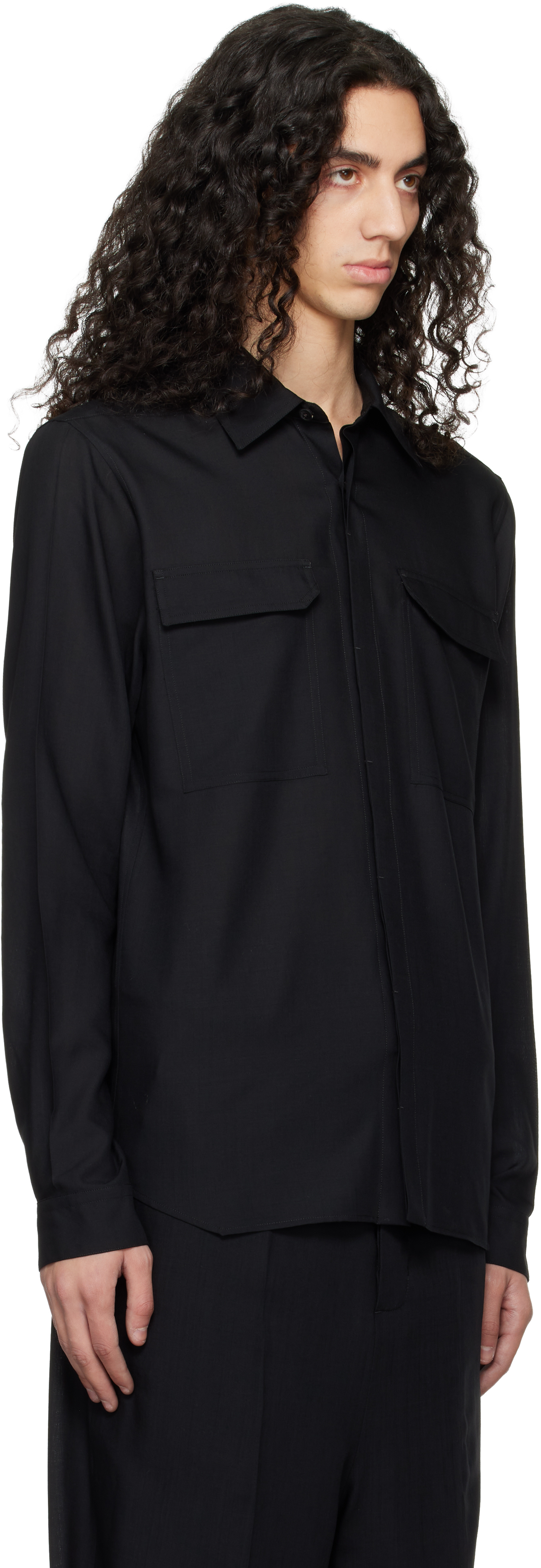 Black Temple Work Shirt